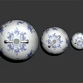 Furniture Decorative Blue And White Porcelain Vases With Bird Bamboo Patterns Different Sizes