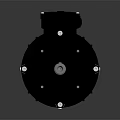 Heavy Duty Black Electric Motor With Terminal Box Metal Shaft And Heat Sink