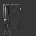 Modern Metal Entrance Door With Sleek Design And Secure Lock System