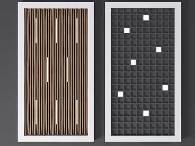 Modern Industrial Ceiling Modern Square Ceiling Grille Ceiling Lv Fangtong Grille Ceiling Square Ceiling Wood Grille Ceiling 3d model