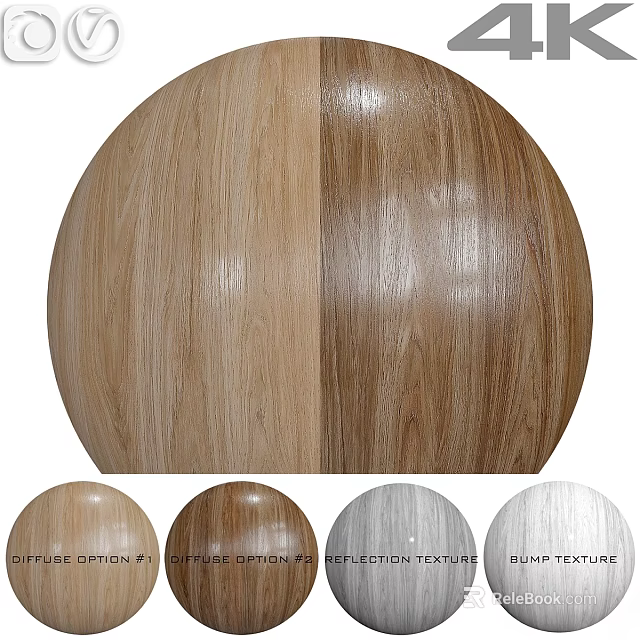 Wooden Sphere Component Showcasing Classic Modern Sleek And Silver Textures 3d model 
