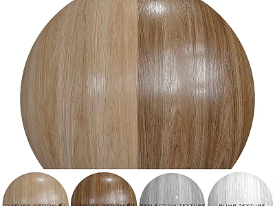 Wooden Sphere Component Showcasing Classic Modern Sleek And Silver Textures 3d model
