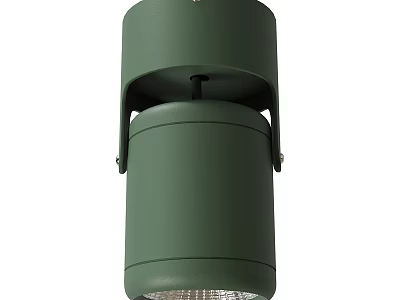Modern Green Downlight Spotlight With Metallic Cylindrical Design For Interior Lighting Decoration 3d model