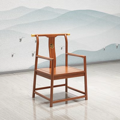 Tea Table Solid Wood Chair 3d model Tea Table Solid Wood Chair 3d model