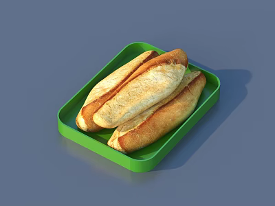 flatbread biscuit food 3d model flatbread biscuit food 3d model