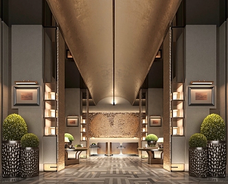 Hotel Lobby 3d model