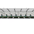 Outdoor Vehicle Parking Canopy With Clear Polycarbonate Roof And Steel Support Frame
