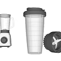 Household Kitchen Blenders Two Units With Blending Cups And Blades