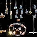 Creative Modern Chandelier Designs With Glass Metal And Unique Pendant Light Styles
