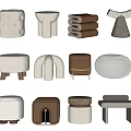 Stylish Ottoman Designs With Various Shapes Colors And Materials For Home Decor