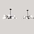 Modern chandelier 3d model