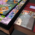 Fun Board Game Set With Wooden Case Colorful Tiles And Game Cards For Family