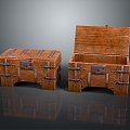 Boxes, Bags, Leather Boxes, Leather Boxes and Containers Realistic 3d model