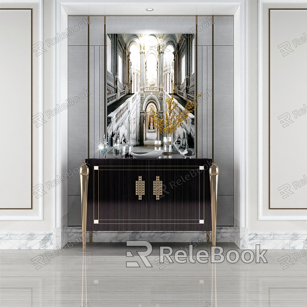 Modern Entrance Cabinet Luxury Entrance Cabinet model