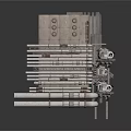 Industrial Equipment With Multi Layer Metal Pipes And Mechanical Components
