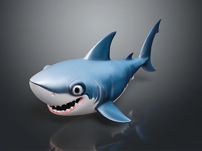 shark great white shark whale shark hammerhead shark tiger head shark man-eating shark blue shark coral red coral white coral 3d model