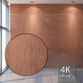 Corten Steel Wall Panel Architectural Component With Textured Surface 4K 3d model