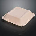 Eco Friendly Square Paper Food Container With Secure Lid For Takeout Meals
