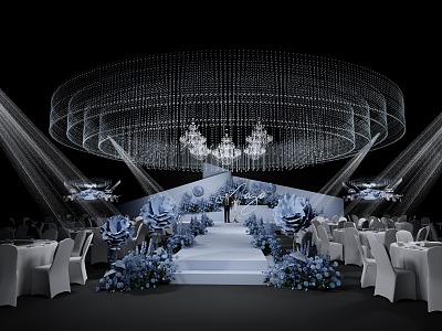 Blue Crystal Wedding model