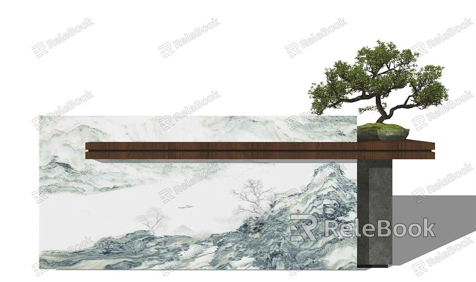 New Chinese Reception Desk Hotel Lobby Reception model