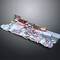 Cluttered Debris Pile With Various Waste Materials Broken Fragments And Scattered Objects
