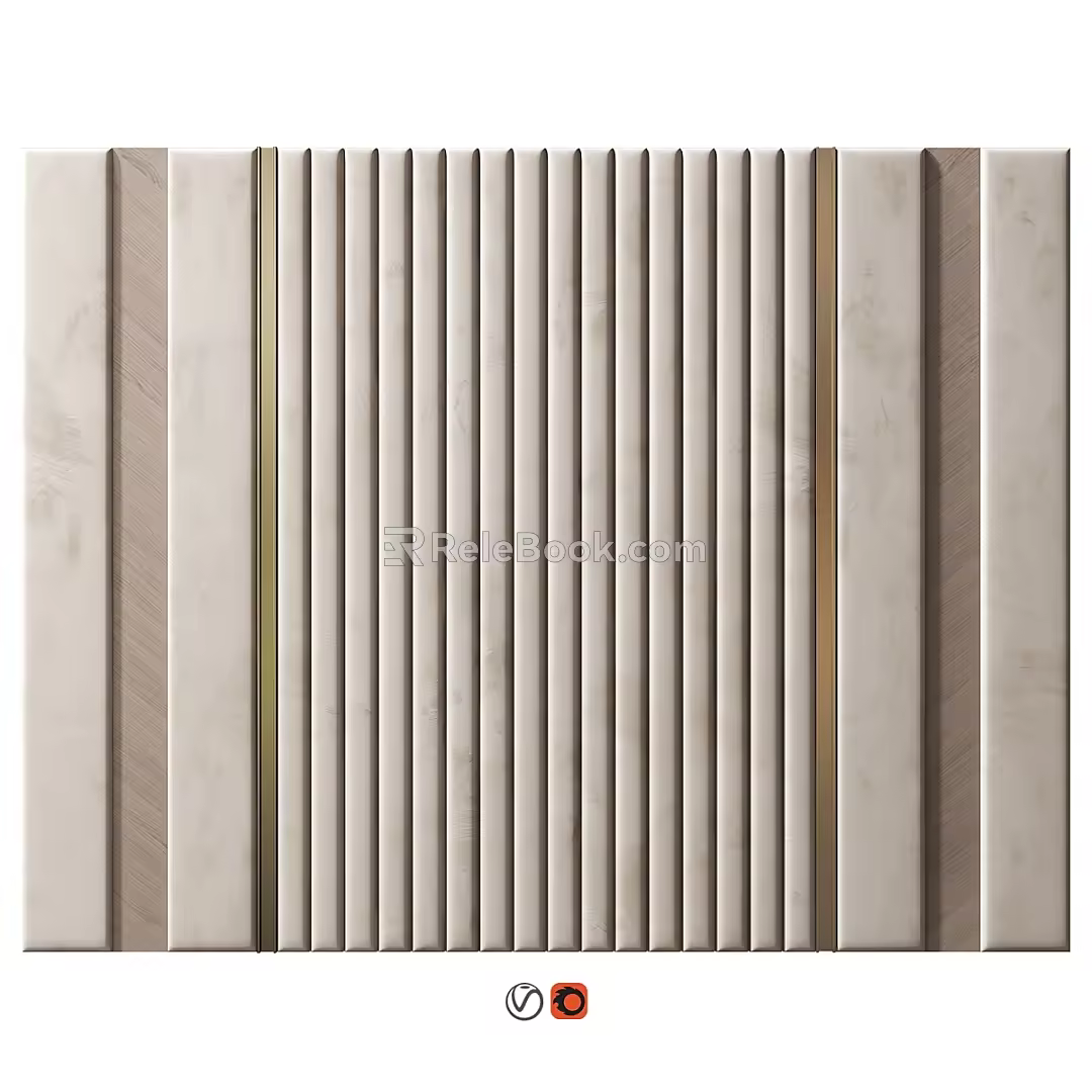 background wall 3d model