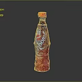 Mirinda Red Fruit Flavored Soda Bottle Featuring Orange Cap And Label