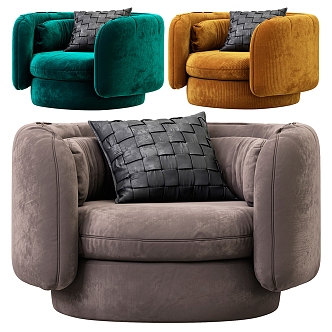 Italian Poliform Single Sofa 3d model