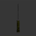 Tactical Military Style Weapon Knife with Serrated Blade and Yellow Handle Grip