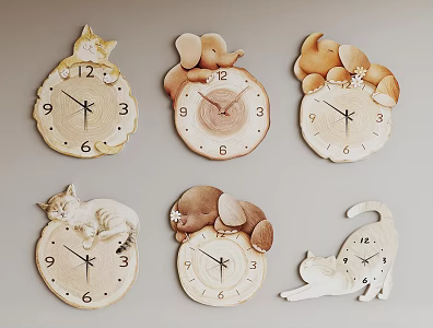 Clock Wall Decoration Pendant 3d model