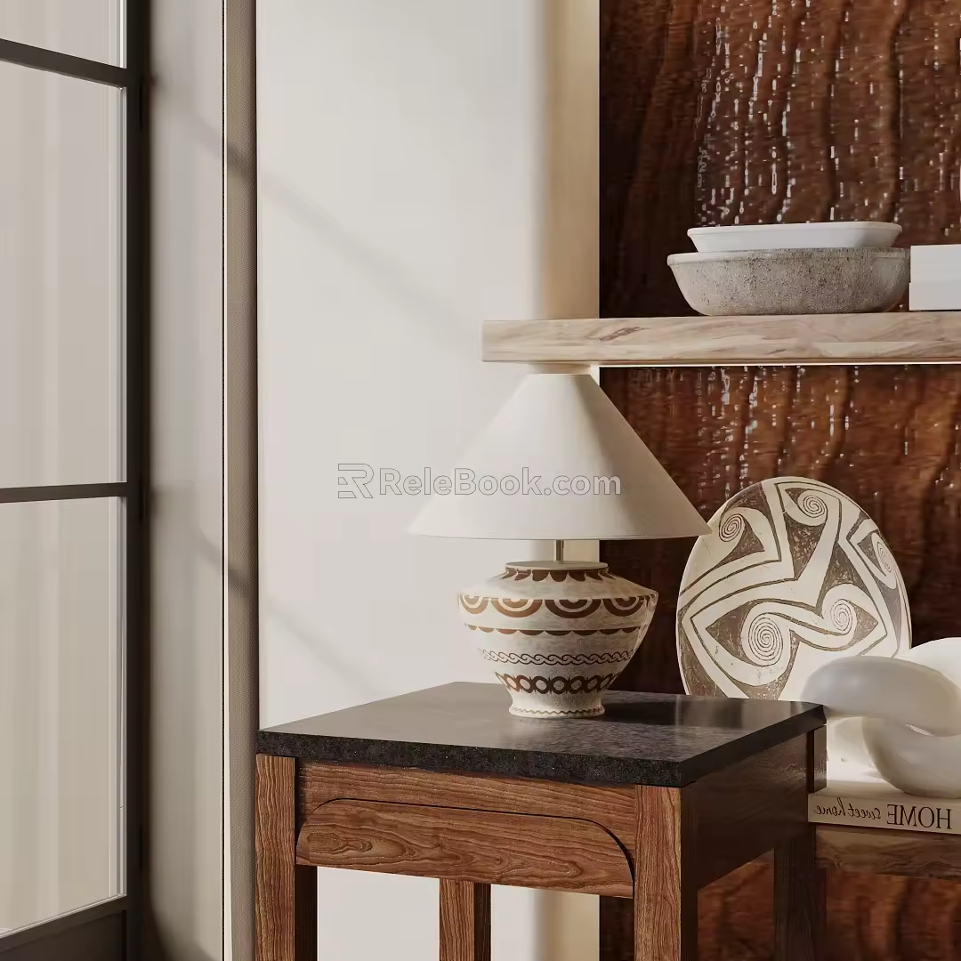 Modern table lamp 3d model
