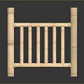 Natural Bamboo Baby Crib With Sturdy Railings And Safe Simple Design