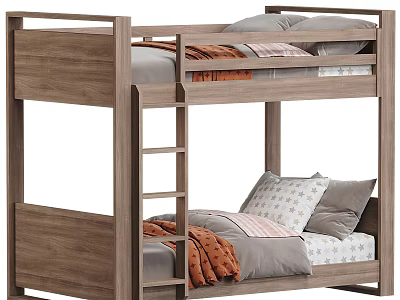 Children's Bed Bunk Bed 3d model