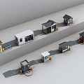 Different Styles Of Security Guard Booths Showcasing Gabled And Flat Roof Designs