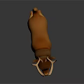 Cartoon Deer Character 3D Model With Orange Fur And Antlers