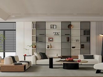 modern living room home living room 3d model