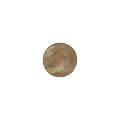 Round Stone Component Placed On Flat Surface Against Brown Textured Wall