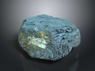 Natural Stone Material Showcasing Rough Surface Texture And Organic Patterns For Decorative Use 3d model