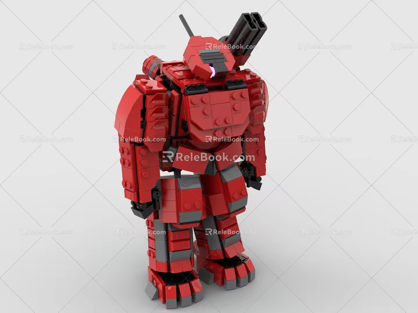 LEGO Toy Blocks Fighting Robot Gundam Mech Warrior Transformers 3d model