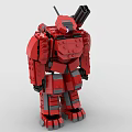 LEGO Toy Blocks Fighting Robot Gundam Mech Warrior Transformers 3d model