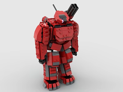 LEGO Toy Blocks Fighting Robot Gundam Mech Warrior Transformers 3d model