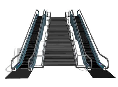 Modern Elevator Shopping Mall Escalator Rolling Ladder 3d model