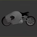 Sleek Modern Motorcycle Features Metallic Body Black Seat Reflective Surface And Unique Frame Design