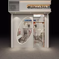 Elegant Modern Beauty Hair Salon Interior Design With Glass Front Styling Chairs And Mirrors