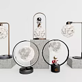 Modern table lamp table lamp moon lamp suspended moon lamp 3d model