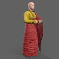 Modern Shaolin Monk Modern Realistic Man Male Sock Shaolin Monk 3d model