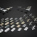 Military Weapons Collection Featuring Tanks Helicopters Fighter Jets And Armored Vehicles