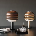 French Style Light Luxury Multi-Layer Table Lamp 3d model