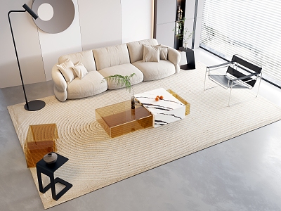 Modern Sofa Coffee Table Combination Sofa model