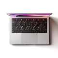Apple MacBook Silver Laptop Design With Open Closed Views And Multiple Ports 3d model